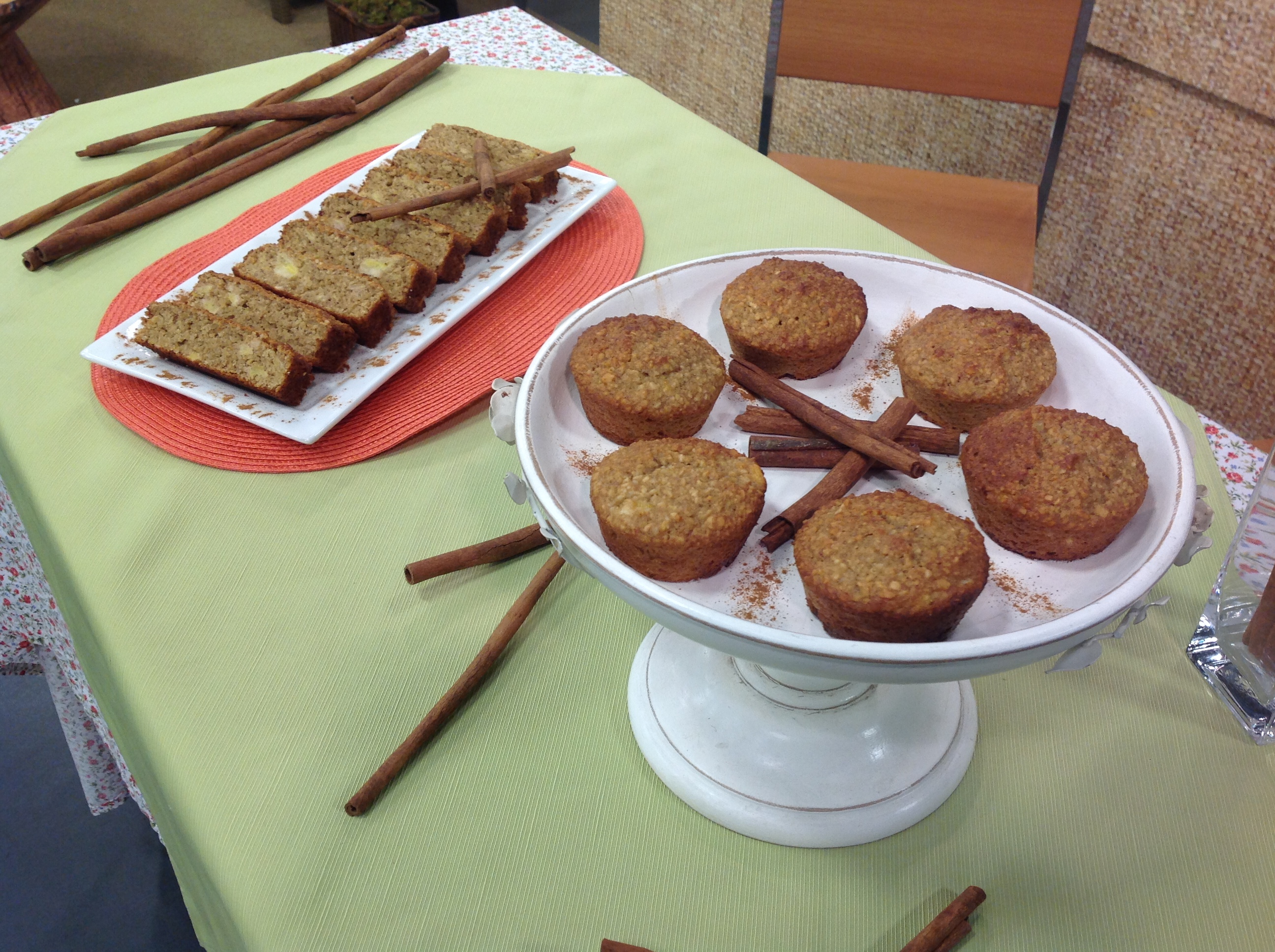 Muffin de banana com amêndoas