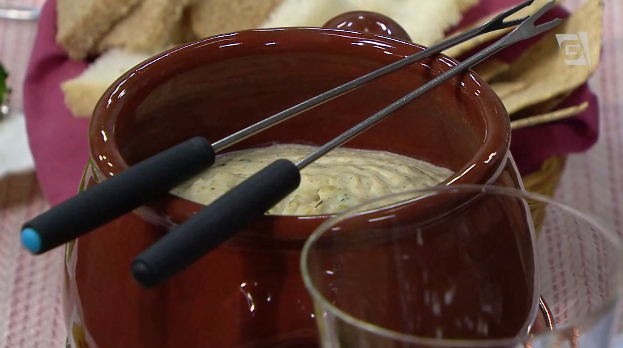 Fondue Fit: creme vegano de grão de bico com tofu