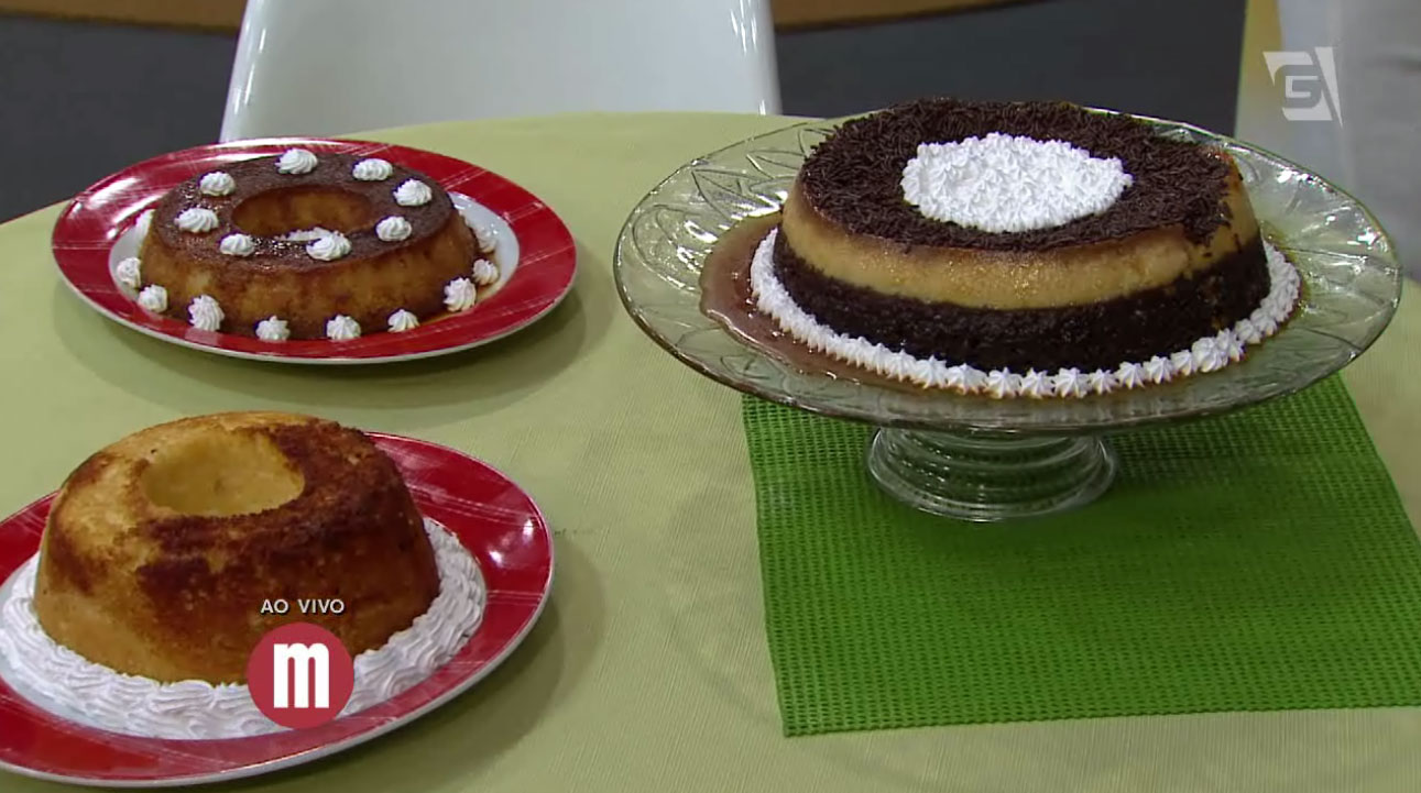 Bolo pudim de chocolate