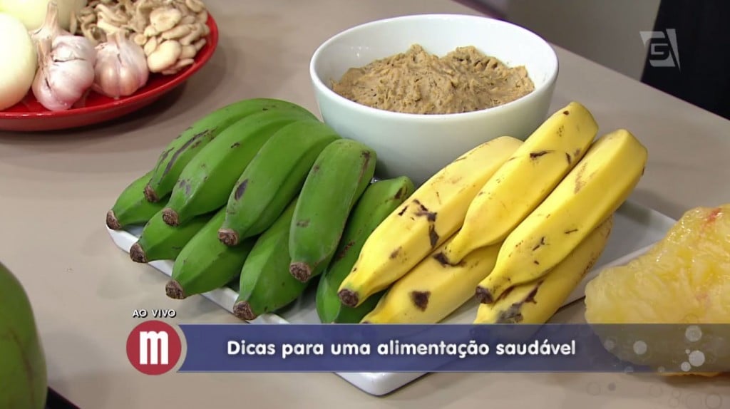 Biomassa de banana verde