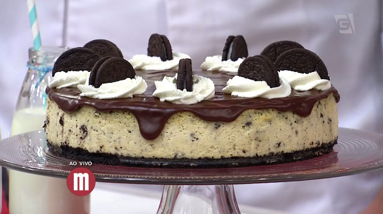 Cheesecake de bolacha e creme