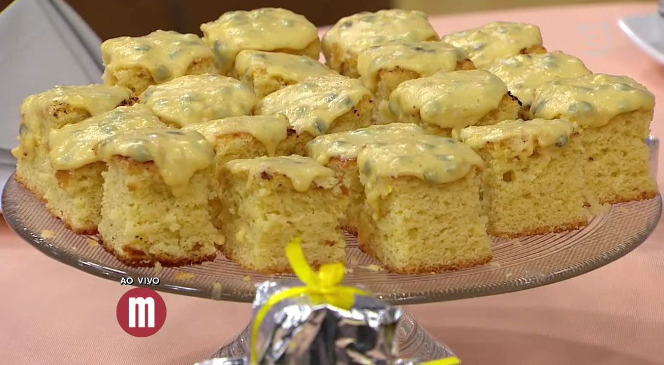 Bolo gelado de maracujá