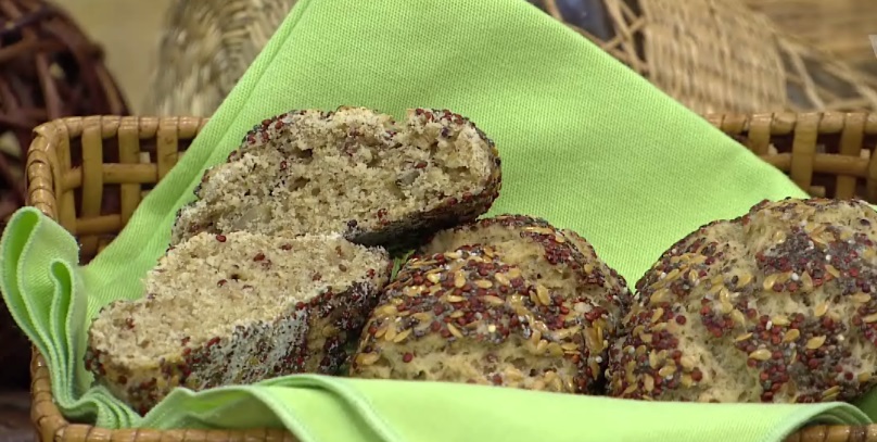 Pão de sementes e grãos