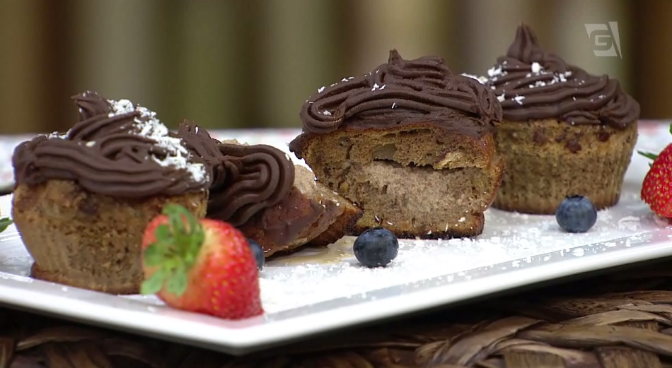 Cupcake de nozes pecã