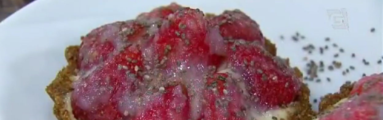 Torta de morango fit