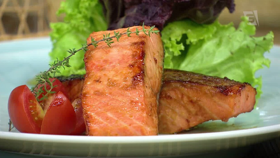 Salmão marinado