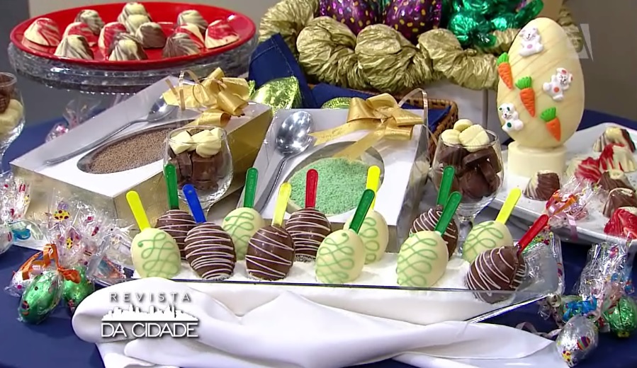 Ovo de páscoa no palito trufa de limão