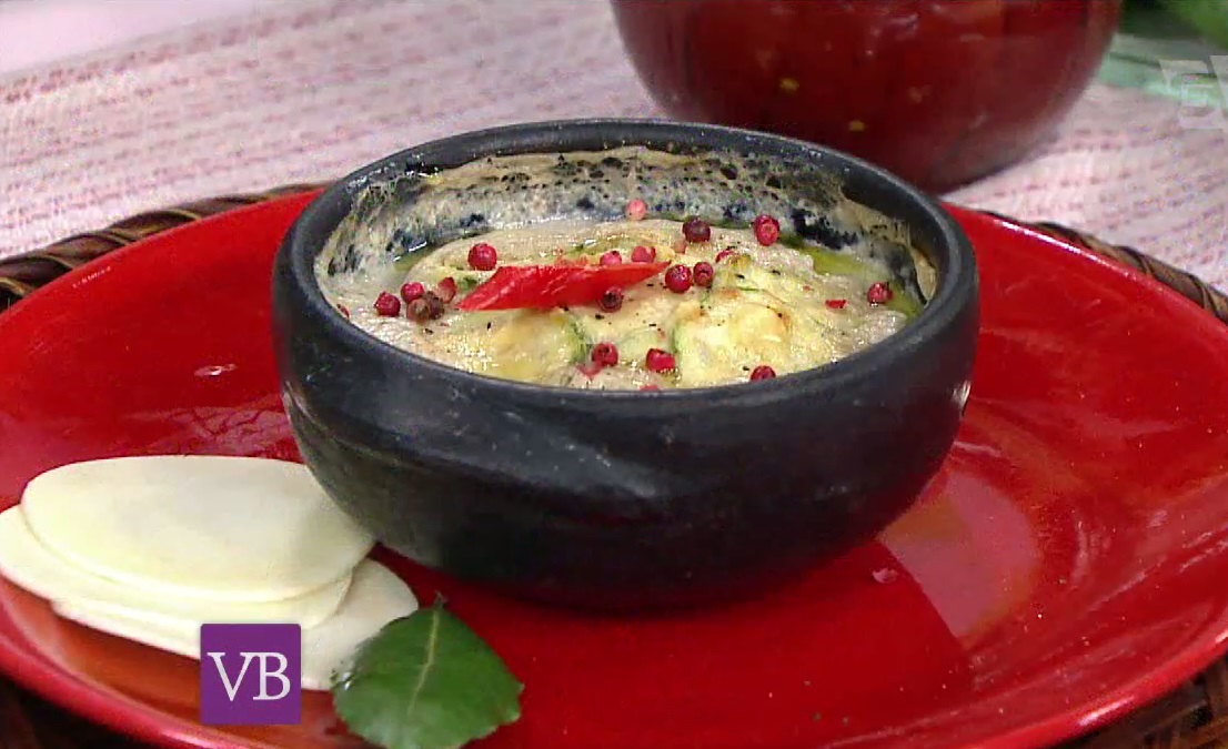 Lasanha de Pamito Pupunha e Bechamel de Castanha