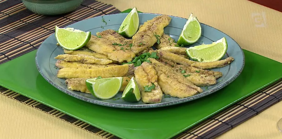 Sardinha grelhada com molho vinagrete