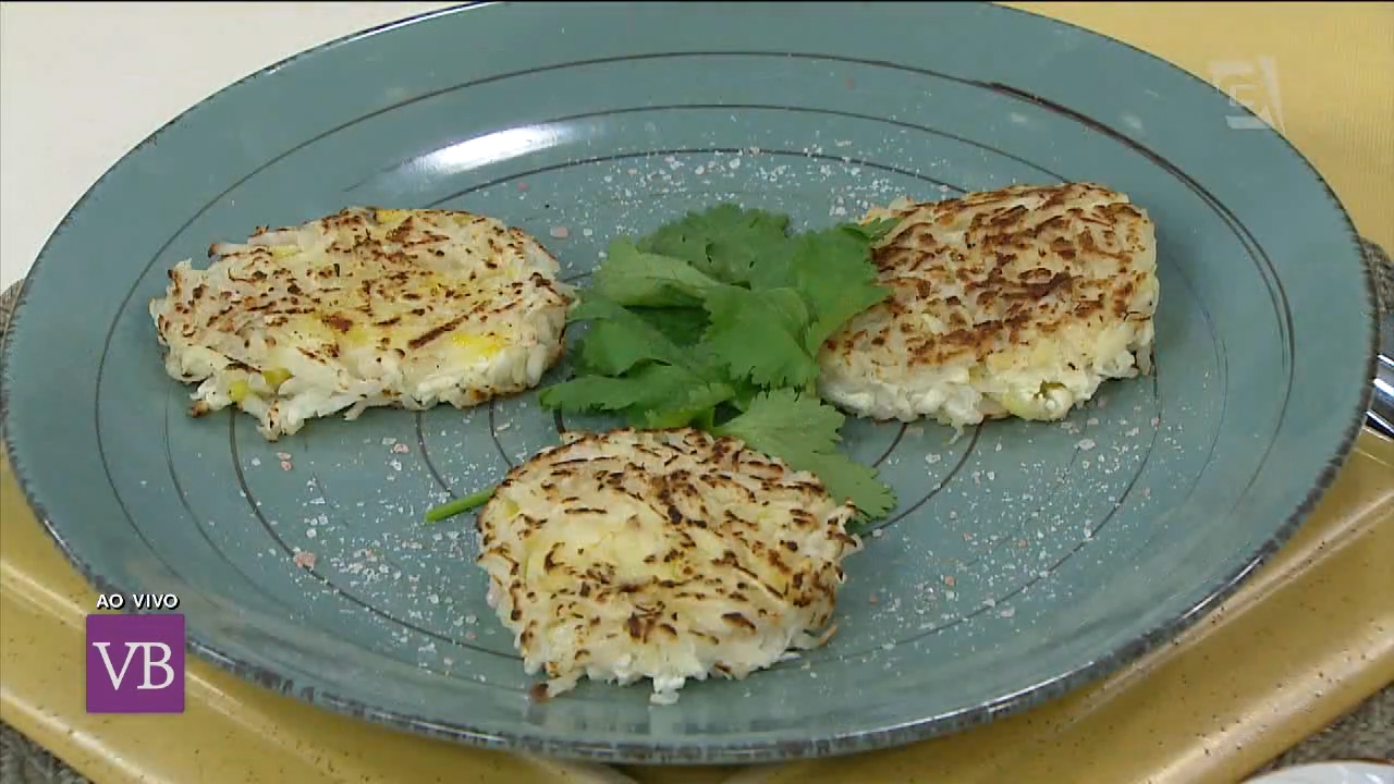 Rosti de inhame com chutney de maçã