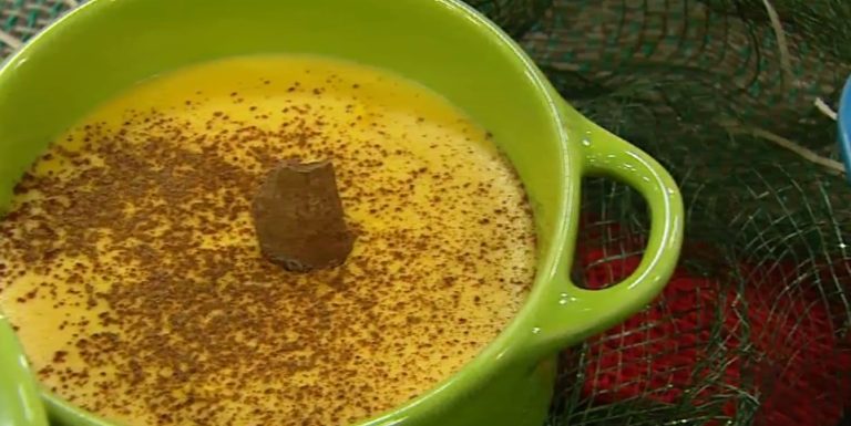 Curau de abóbora e Paçoca light