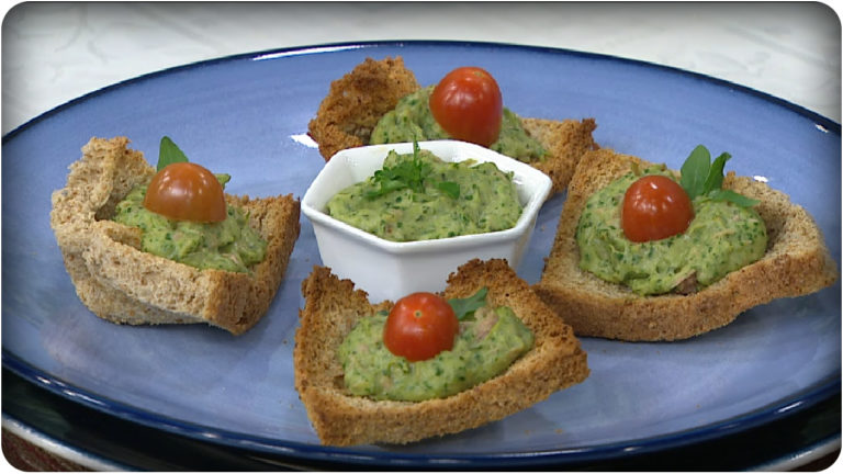 Cestinhas de Pão com patê de Biomassa e Atum