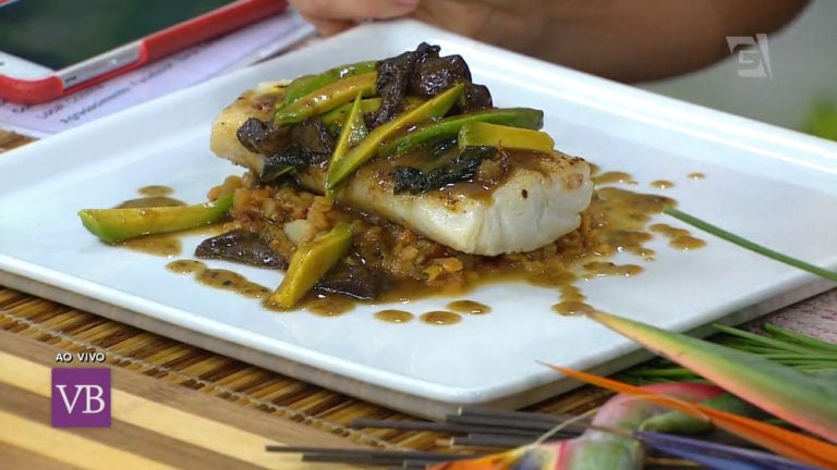 Lombo de bacalhau grelhado