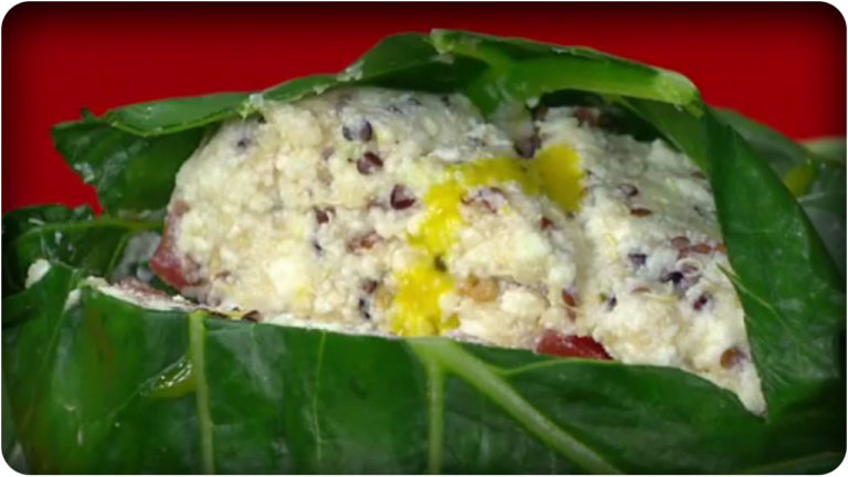 Almofadinha de couve com ricota