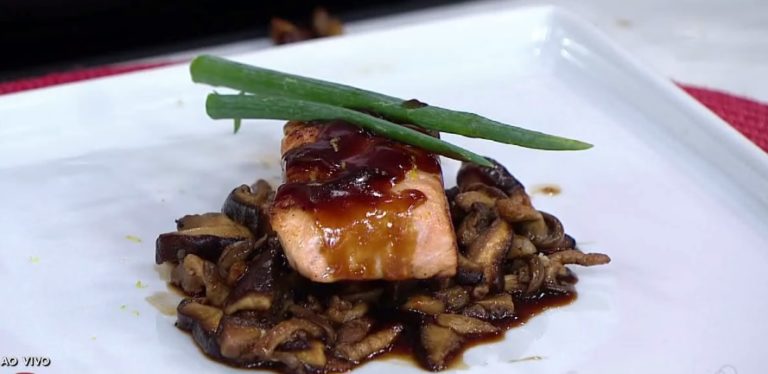 Salmão ao molho oriental