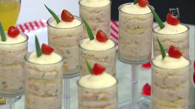 Bolinho salgado no pote