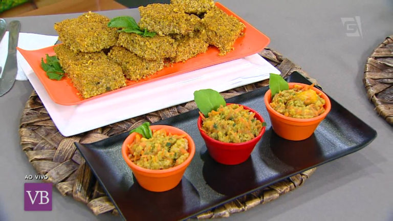 Quibe de abóbora e risoto de quinoa