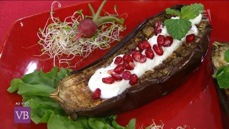 Berinjela com coalhada