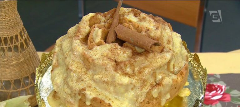 Bolo de fubá funcional