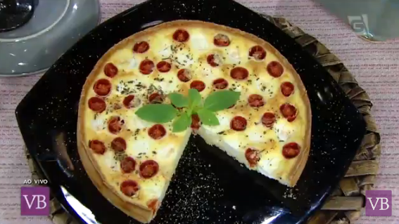 Receita de quiche caprese sem glúten