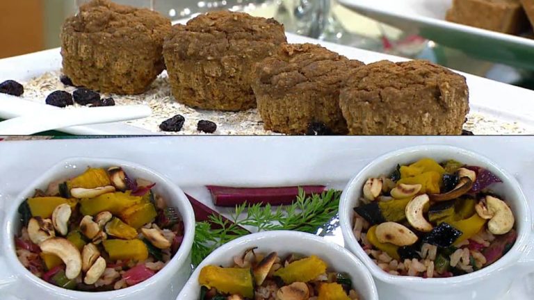 Arroz de forno e bolo de banana