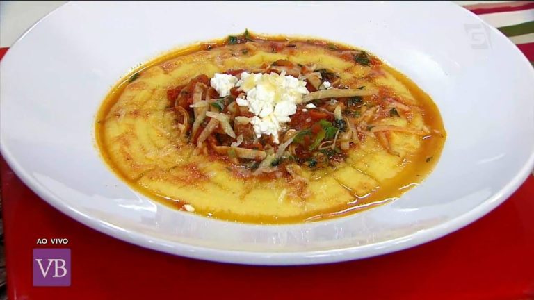 Polenta com rangu de palmito