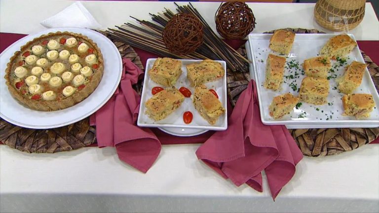 Torta de liquidificador e quiche light