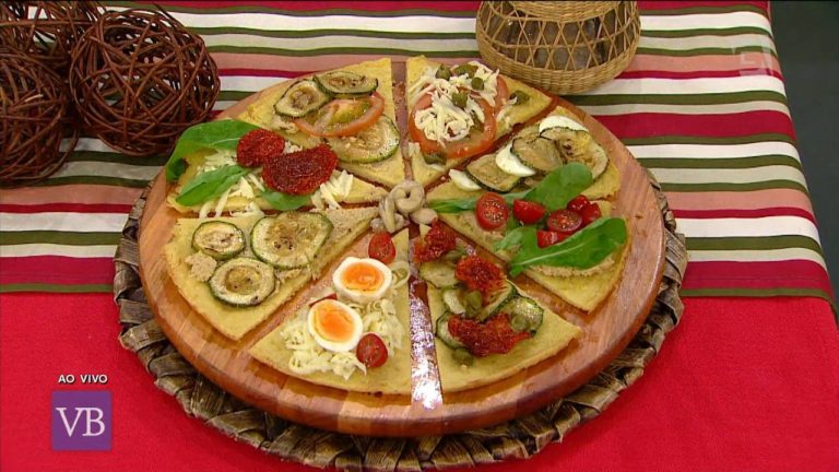 Pizza fitness e requeijão funcional