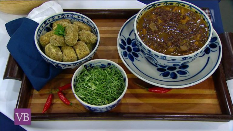 Feijoada saudável e bolinhas de aipim