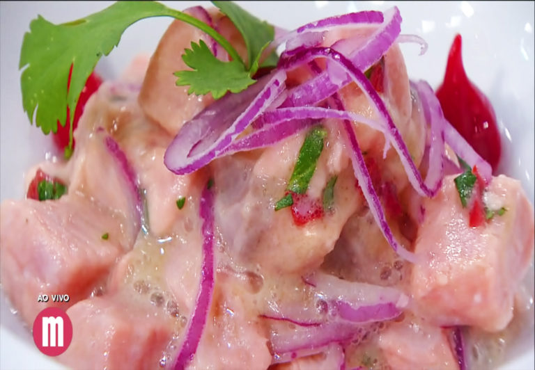 Ceviche de salmão