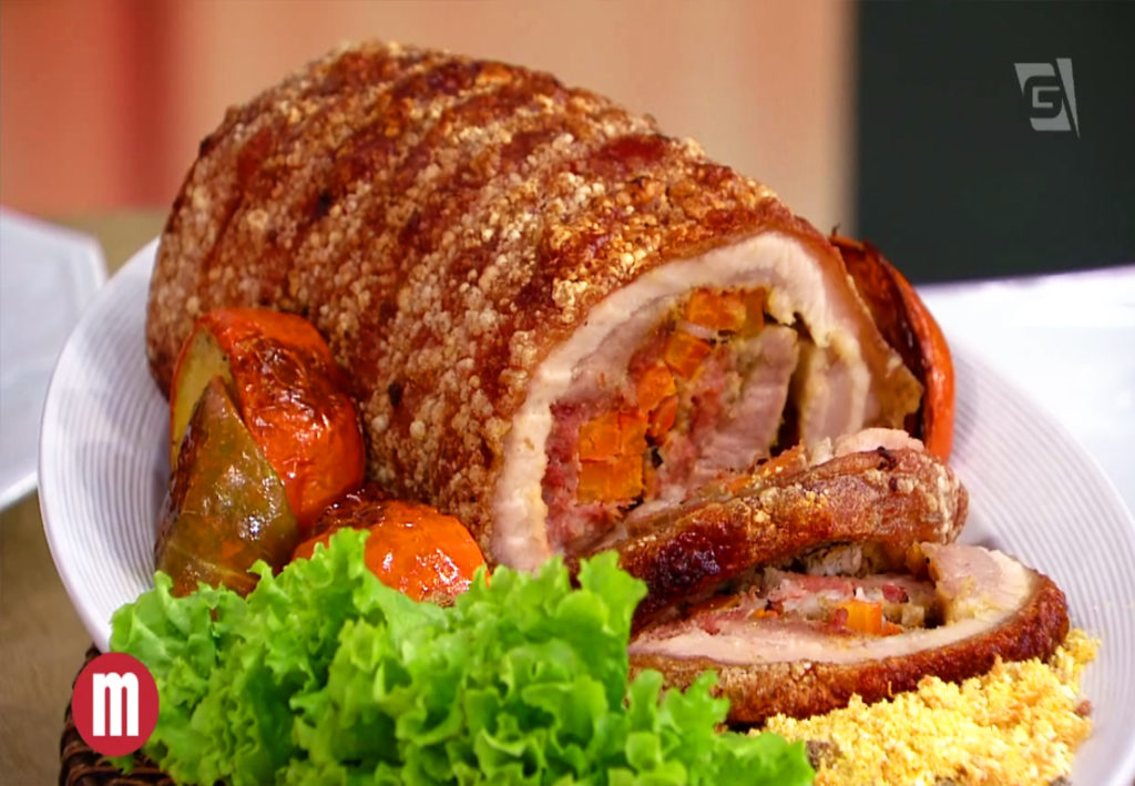 Panceta recheada Receita TV Gazeta