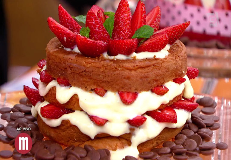 Torta de morango diferente