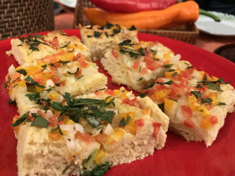 Foccacia de mandioquinha