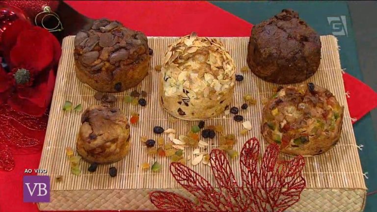 Panetone salgado e panetone doce sem glúten