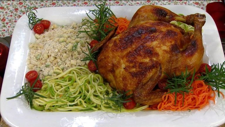 Chester e farofa saudáveis