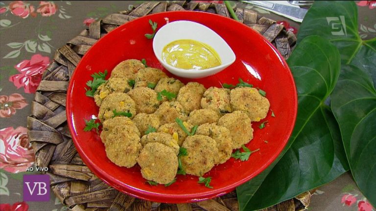 Nuggets de grão de bico e legumes