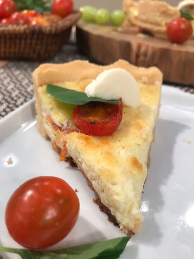 Receita de Quiche Caprese