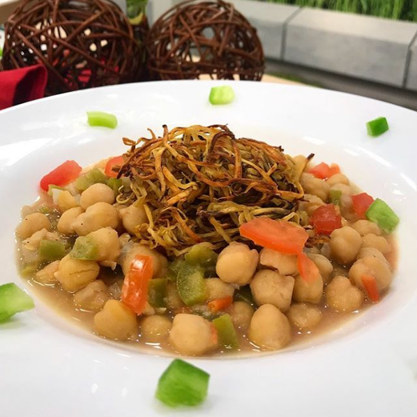 Estrogonofe de grão-de-bico