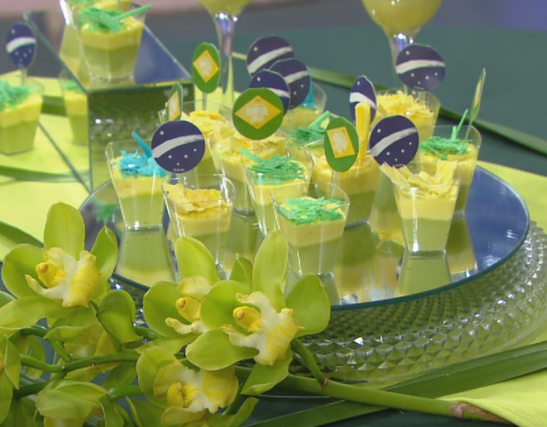 Creme de abacate com limão siciliano