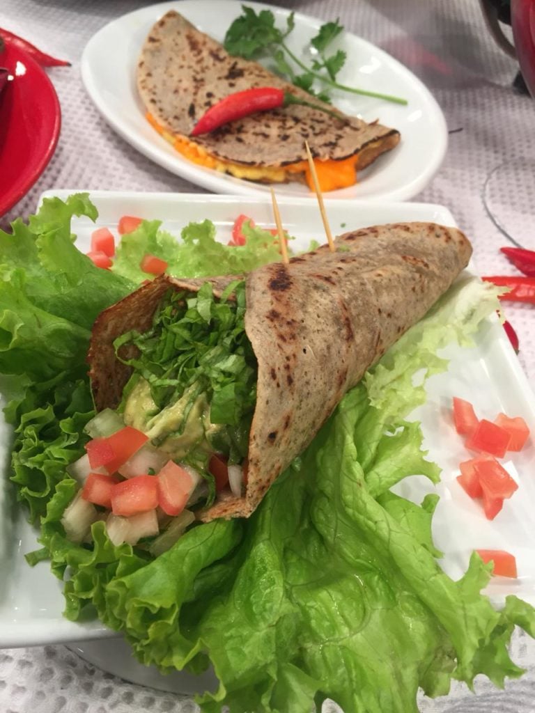 Tortilhas Mexicanas com Guacamole