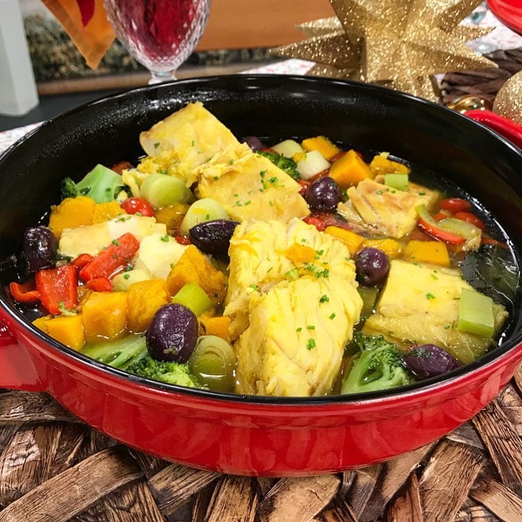 Bacalhau escalfado