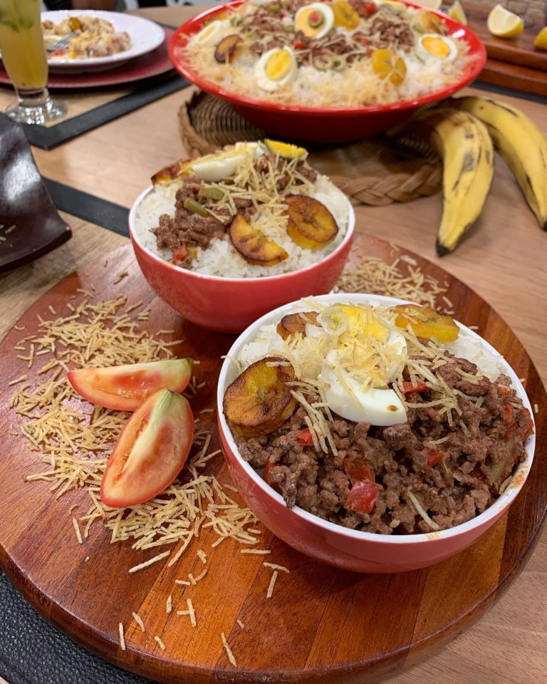 Arroz boliviano e drink com tereré