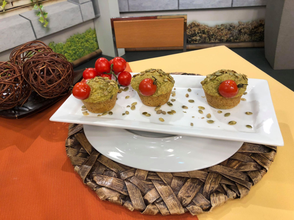 Muffin de legumes com spirulina TV Gazeta