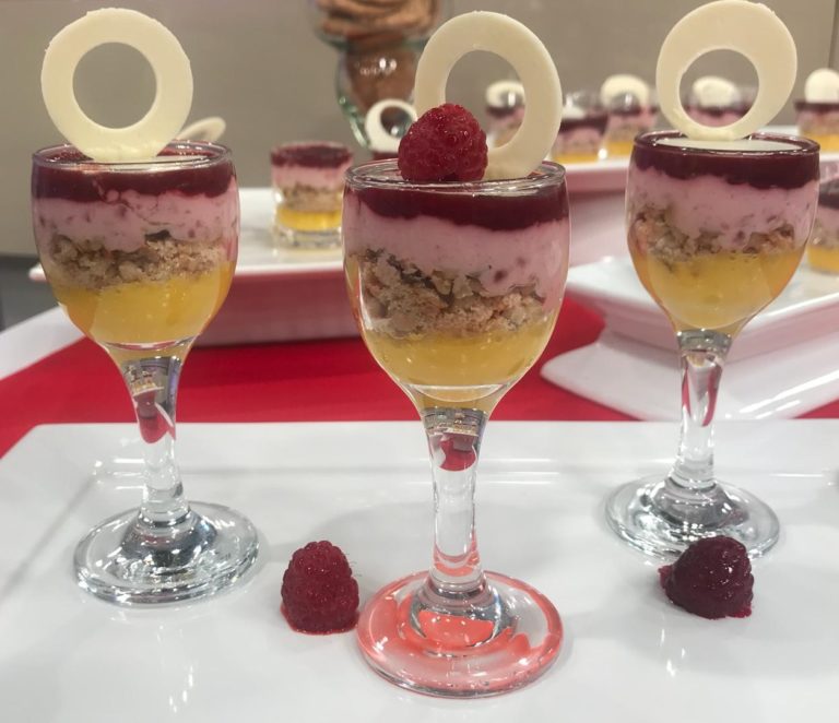 Verrine de Framboesa com Manga