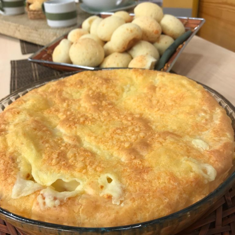 Pão de queijo gourmet e Torta de pão de queijo