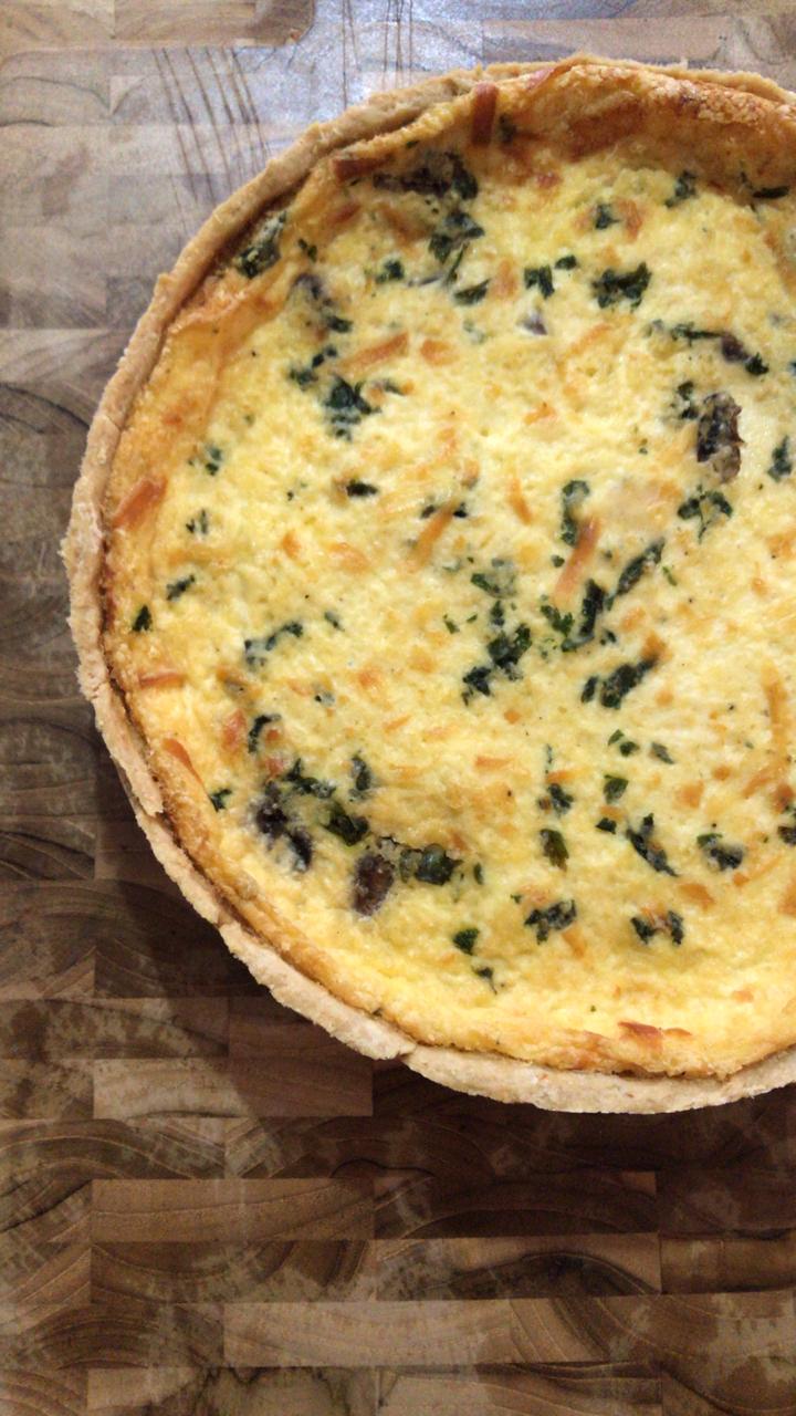 Quiche de cogumelos + quiche de presunto parma