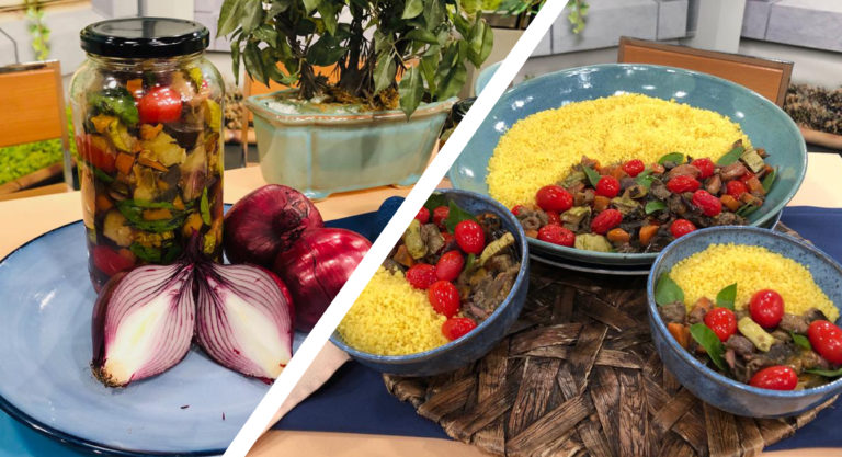 Ragu de Vegetais no pote e Cuscuz marroquino