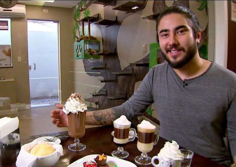 Café + Gatos + Ioga = conheça um rolê inusitado no Desafio pro Zuca