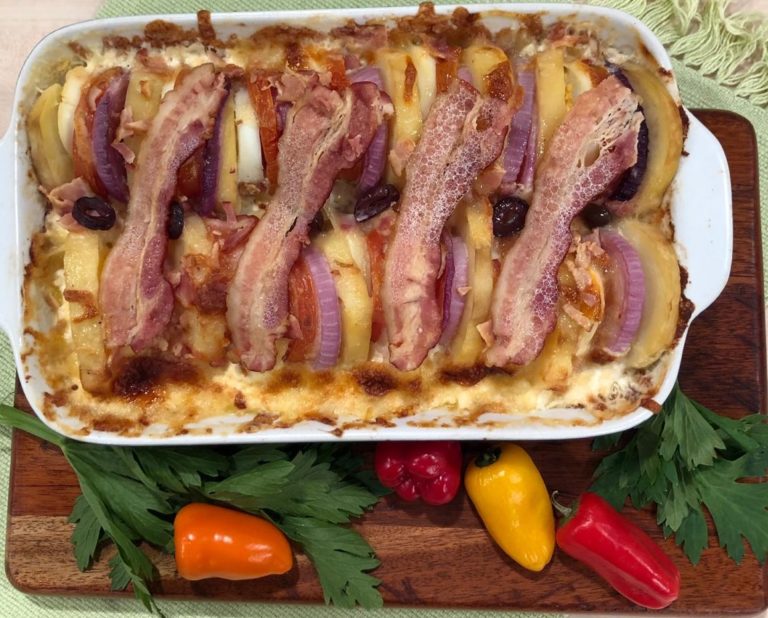 Batata gratinada à Portuguesa