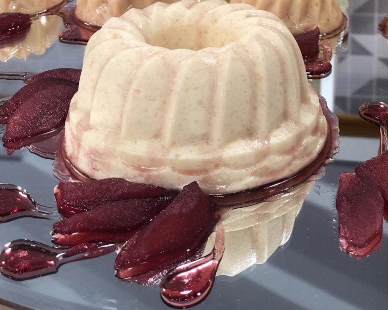 Creme gelado de peras